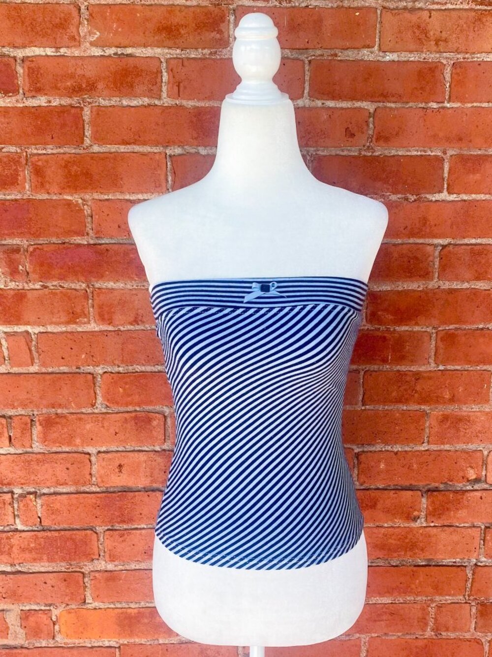 Y2K striped tube top